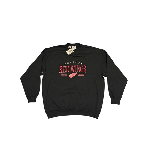 Lee Sport Other - NWT Lee Sport Detroit Red Wings Sweatshirt Mens XL Black NHL Western Conference